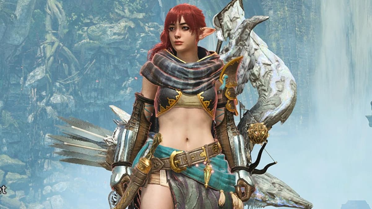 Monster Hunter Wilds hunter with red hair