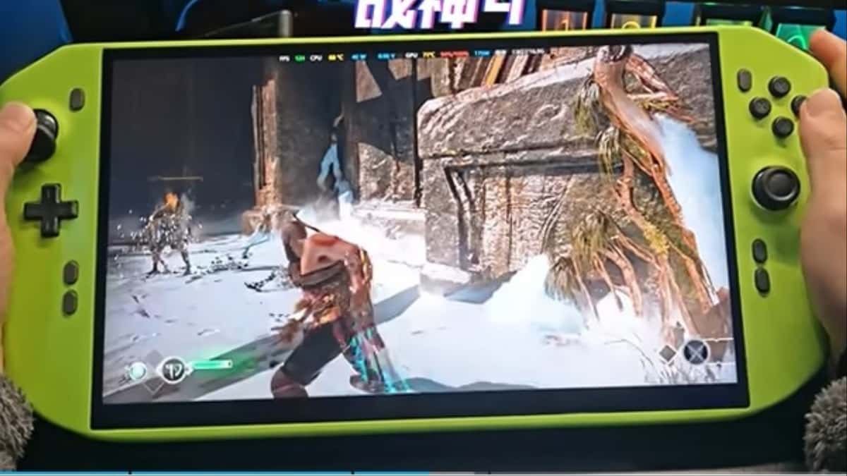 A screenshot featuring a handheld device.